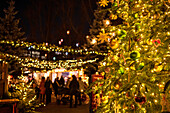 Christmas spirit at Tivoli Gardens in Copenhagen, Denmark