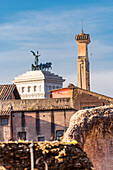 Blick vom Palatin Hügel auf die Stadt, Rom, Italien