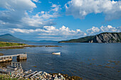 Canada, Labrador, Labrador, Newfoundland, Coastline view with Bonne Bay in Neddy Harbour