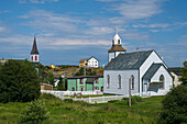 Canada, Labrador, Newfoundland, Trinity, Exterior of Trinity church in village