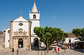 Portugal, Obidos, Kirche am Stadtplatz