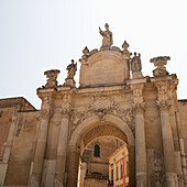 Italy, Apulia, Lecce, Facade of cathedral