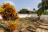 historic missionary cemetery of the German Christian Mission in Ho in the Volta Region of eastern Ghana in West Africa