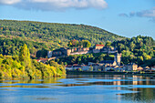 Sierck-les-Bains with Chateau des Ducs de Lorraine, Moselle, Moselle, Lorraine, Grand Est, Alsace-Champagne-Ardenne-Lorraine, France