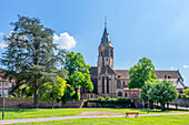 Kirche Église Saint-Georges in Hagenau (Haguenau), Bas-Rhin, Elsass, Grand Est, Frankreich