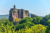 Burg Fleckenstein, Lembach, Nördliche Vogesen, Bas-Rhin, Elsass, Vogesen, Grand Est, Frankreich