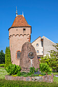 Tour d'enceinte in Obernai, Oberehnheim Bas-Rhin, Route des Vins d'Alsace, Alsace Wine Route, Grand Est, Alsace-Champagne-Ardenne-Lorraine, France