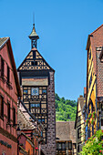 Dolderturm in Riquewihr, Reichenweier, Haut-Rhin, Route des Vins d'Alsace, Elsässer Weinstraße, Grand Est, Alsace-Champagne-Ardenne-Lorraine, Frankreich