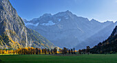Abendstimmung im Großen Ahornboden, Karwendel, Eng, Hinterriß, Tirol, Österreich