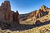 Teide National Park at the Roques de Garcia rock formation, Tenerife, Canary Islands, Spain