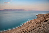 Coastal landscape with salt deposits, Dead Sea, Israel, Middle East, Asia