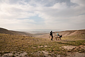 Landschaft am Toten Meer nahe der Festungsanlage von Masada, Israel, Mittlerer Osten, Asien, UNESCO Weltkulturerbe