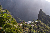 Bergdorf Masca und die Schlucht im Teno-Gebirge, Masca, Teneriffa, Kanarische Inseln, Spanien