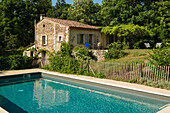 Ferienhaus und Swimmingpool, Le Poët-Laval, Le Poet-Laval, Les plus beaux villages de France, Département Drôme, Auvergne-Rhône-Alpes, Provence, Frankreich