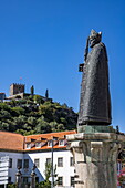 Statue of Dom Miguel, former bishop of Lamego, Lamego, Viseu, Portugal, Europe
