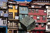 Bunte Gebäude in der Altstadt von Ribeira und im historischen Zentrum, Porto, Porto, Portugal, Europa
