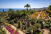 Blick über den Botanischen Garten von Madeira, Funchal, Madeira, Portugal, Europa