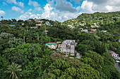 Luftaufnahme des Tower Estate, Saint Paul's, Saint George's, Saint George, Grenada, Karibik