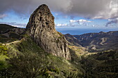 Roque de Agando mountain, Garajonay National Park, La Gomera, Canary Islands, Spain, Europe