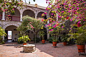 Courtyard in Convento de la Popa, Cartagena, Bolívar, Colombia, South America