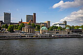 St. Pauli Landungsbrücken im Hamburger Hafen, Hamburg, Hamburg, Deutschland, Europa