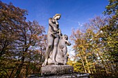 Statuengruppe im Bergpark Wilhelmshöhe, Kassel, Hessen, Deutschland