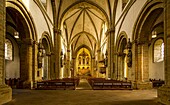 View of the interior of St. Peter's Cathedral in Osnabrück, Lower Saxony, Germany