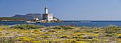 Leuchtturm Isola della Bocca, Olbia, Sardinien, Italien