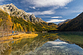 Anterselva Lake, Riesenferner Group, South Tyrol, Italy
