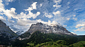 Eiger von Grindelwald aus gesehen, Berner Alpen, Wallis, Schweiz, Europa