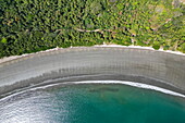 Aerial view of beach at Curú Wildlife Refuge, Curu, near Tambor, Nicoya Peninsula, Puntarenas, Costa Rica, Central America