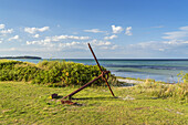 Rostiger Anker an der Ostsee, Kerteminde, Insel Fünen, Süddänemark, Dänemark