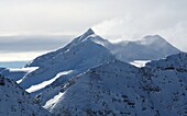 Monte Cevedale bei Sulden im Winter, Südtirol, Trentino, Italien