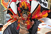 Party! World cultures merge at the Notting Hill Carneval, (Bank Holiday Weekend in August), London, United Kingdom