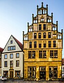 Crüwell House from 1530 at Alter Markt in the old town of Bielefeld, Teutoburg Forest, North Rhine-Westphalia, Germany