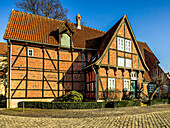 Kantorhaus at Munsterkirchplatz (15th century), Herford, North Rhine-Westphalia, Germany
