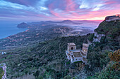 Morgenstimmung in Erice, Trapani, Sizilien, Italien, Europa