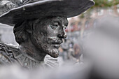 Skulptur am Rembrandtplein "Rembrandt Square", Amsterdam, Provinz Noord-Holland, Niederlande, Europa