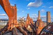 Völklingen Ironworks, blast furnace group, UNESCO World Heritage Site, Völklingen, Saar Valley, Saarland, Germany