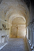 Cloister in Notre-Dame-de-Nazareth Cathedral, Vaison-la-Romaine, Vaucluse, Provence-Alpes-Côte d&#39;Azur, France