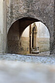 Tor in der Stadtmauer, Banon, Alpes-de-Haute-Provence, Provence-Alpes-Côte d'Azur
