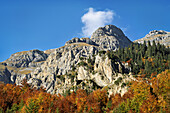 Mountainscape above the Großer Ahornboden, Eng, Hinterriss, Karwendel, Tyrol, Austria, Europe