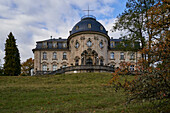 Craheim Castle and Castle Park near Wetzhausen, Markt Stadtlauringen, Schweinfurt district, Lower Franconia, Bavaria, Germany