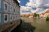 Historische Altstadt in der UNESCO-Weltkulturerbestadt Bamberg, Oberfranken, Franken, Bayern, Deutschland