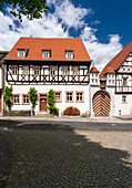 Historische, denkmalgeschützte Altstadt von Münnerstadt, Unterfranken, Bayern, Deutschland