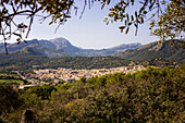 Blick auf Pollenca, Serra de Tramuntana, Nordküste, Mallorca, Spanien