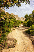 Hiking trail in Bóquer Valley, Pollenca, Mallorca, Spain