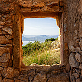 Lost Place auf der Halbinsel Formentor, Nordküste, Mallorca, Spanien