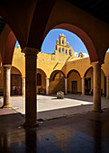Courtyard of the El Claustro Cultural Center in San Francisco de Campeche, Yucatán, Mexico, North America, Latin America