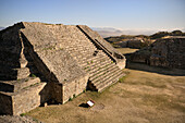 Ruins of a pyramid on Monte Albán (former capital of the Zapotec), Oaxaca, Mexico, North America, Latin America, UNESCO World Heritage